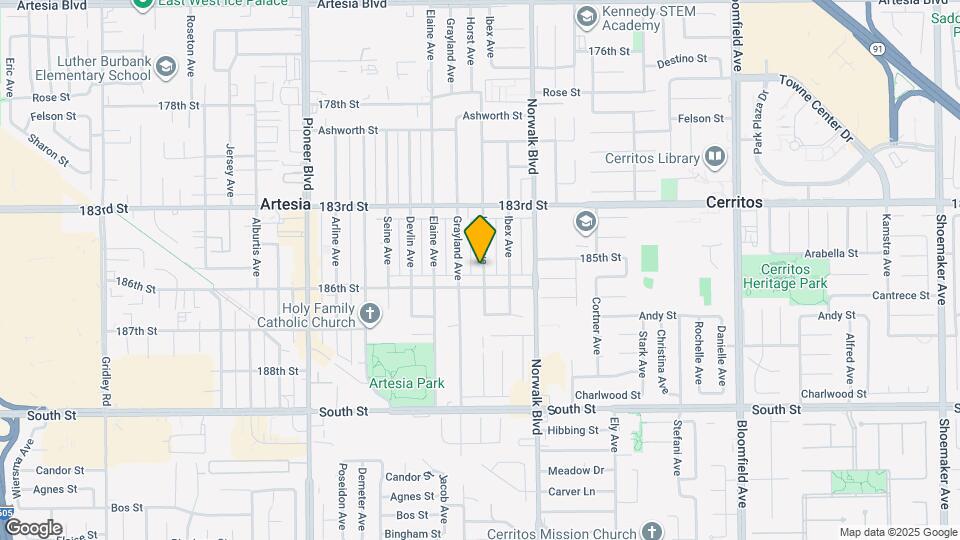 18515 Horst Ave Map and Location Details