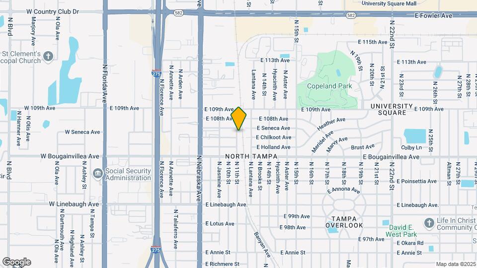 10601 N 11th St Map and Location Details