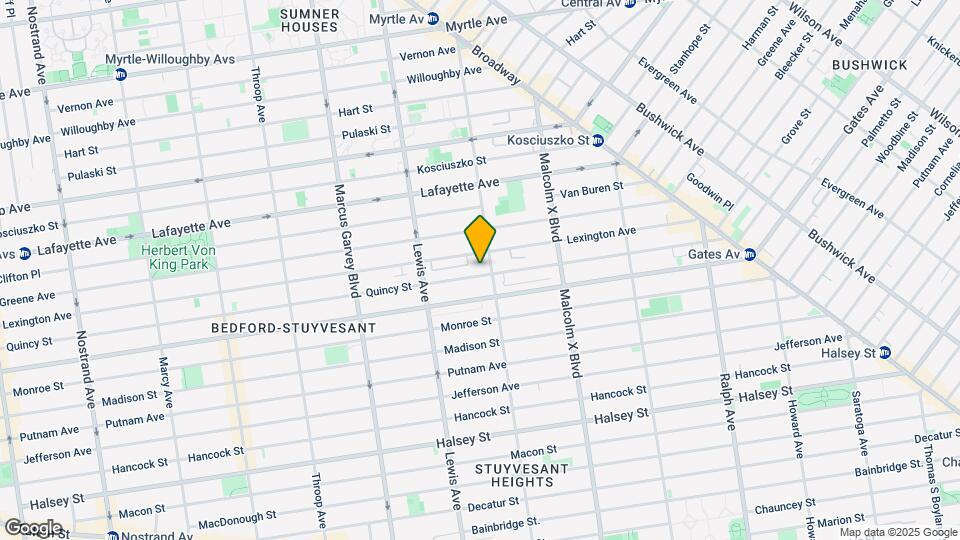 637 Quincy St Map and Location Details