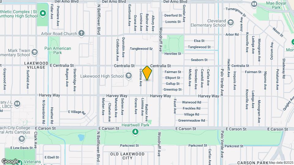 4350 Radnor Ave Map and Location Details