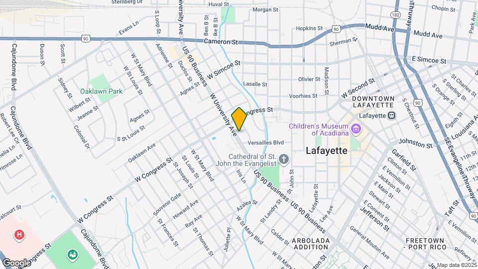 1312 W University Ave Map and Location Details