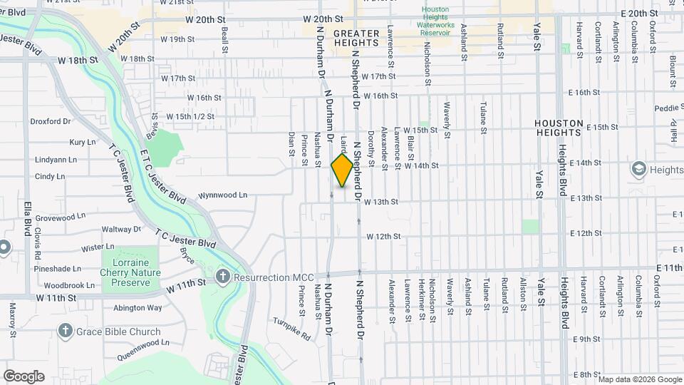 1309 Laird St Map and Location Details