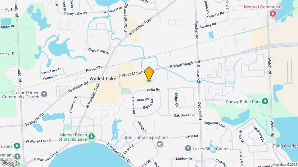 1254 E West Maple Rd-Unit -7 Map and Location Details