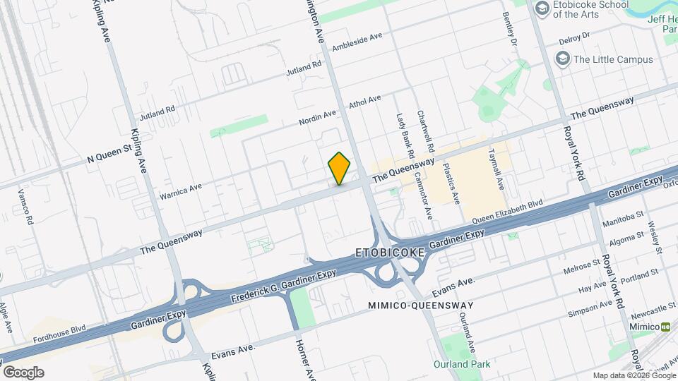 1007 The Queensway Map and Location Details