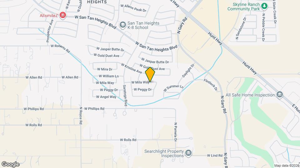 2243 W Mila Way Mapa y Detalles de la Ubicación