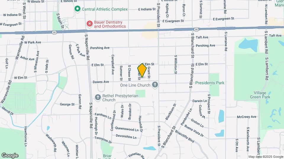 805 Dawes Ave Map and Location Details