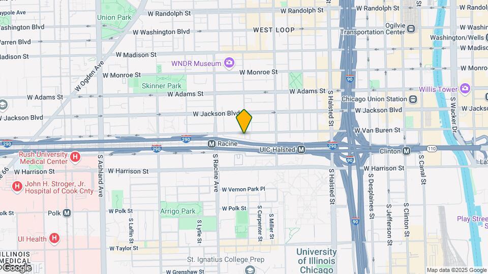 1101 W Van Buren St Map and Location Details
