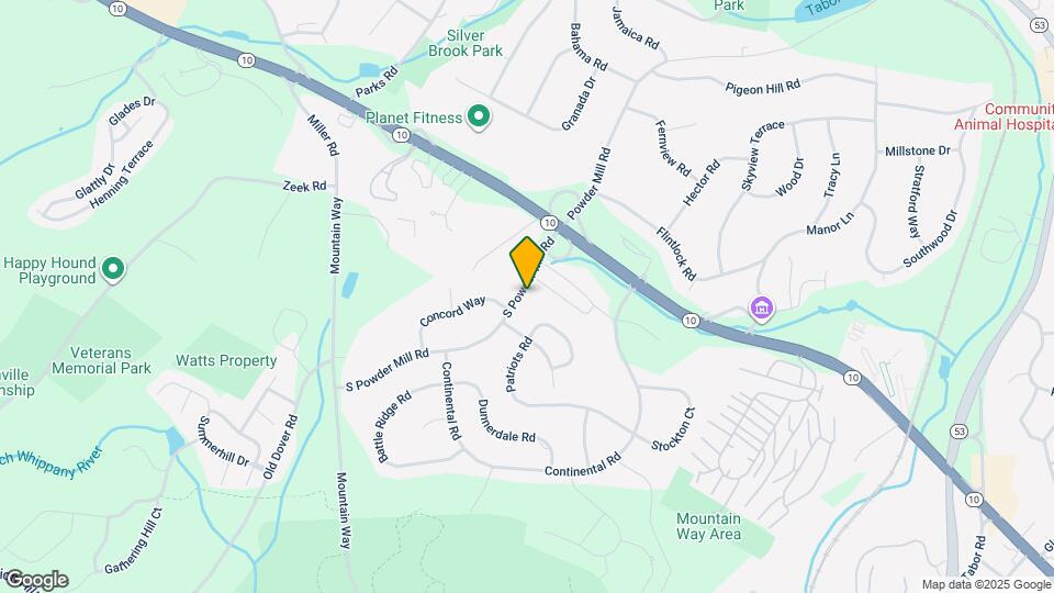 77 S Powder Mill Rd Map and Location Details