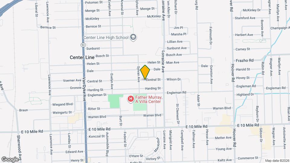 8540 Central Mapa y Detalles de la Ubicación