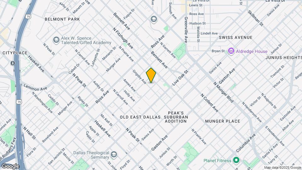 4705 Bryan St Map and Location Details