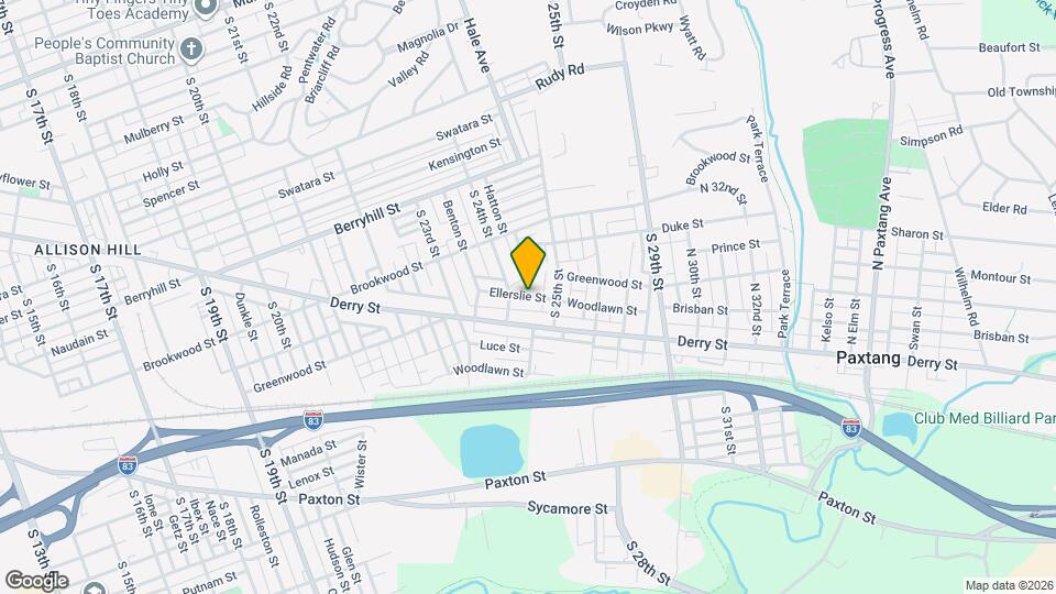 2415 Ellerslie St, Unit 1 bdrm Map and Location Details