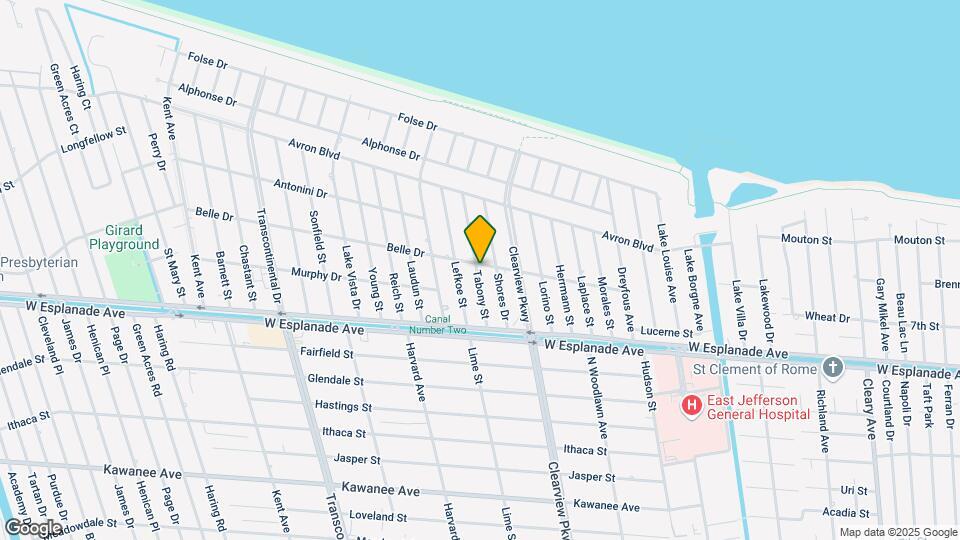 4521 Tabony St Map and Location Details