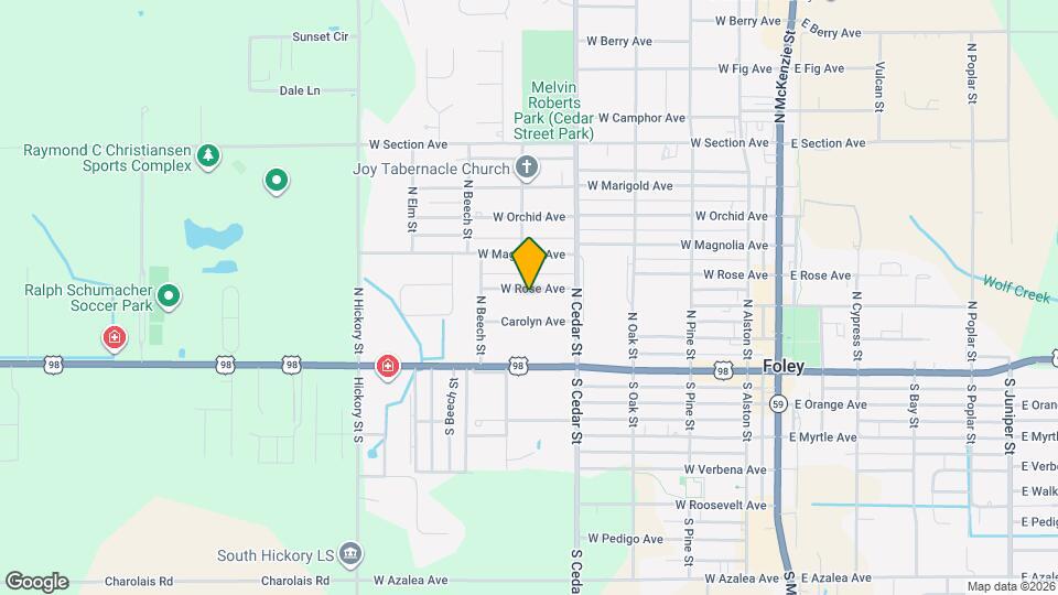513 W Rose Ave Mapa y Detalles de la Ubicación