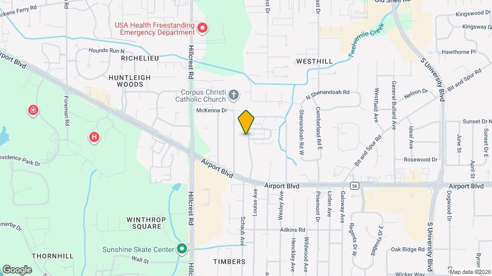 534 Highland Woods Dr W Map and Location Details