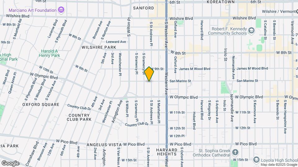 947 S St Andrews Pl Mapa y Detalles de la Ubicación