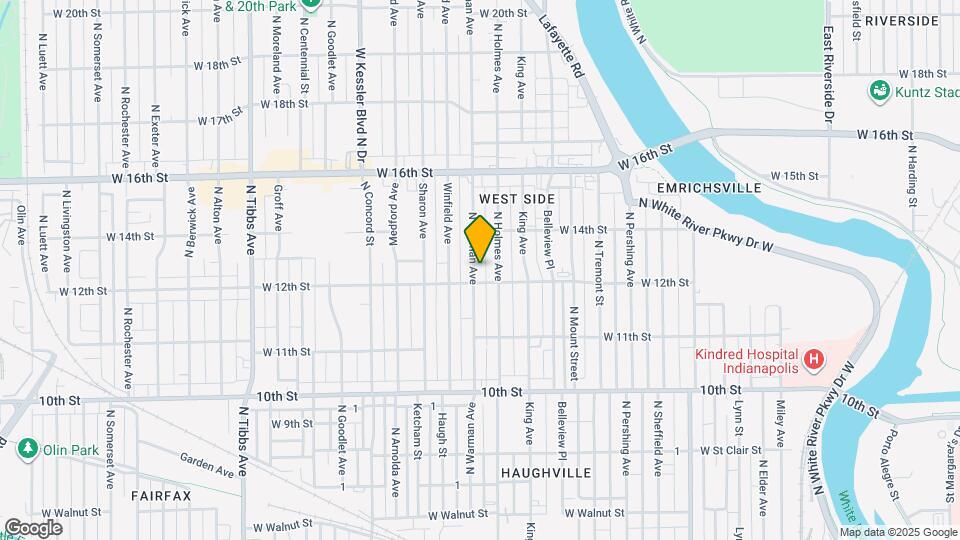 1215 N Warman Ave Map and Location Details