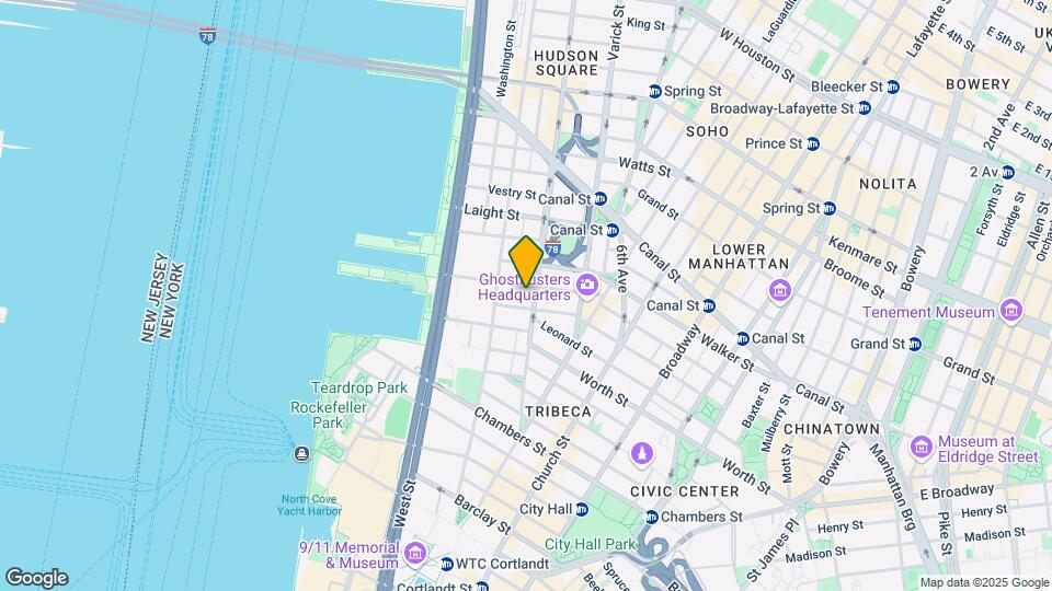 111 Hudson St Map and Location Details
