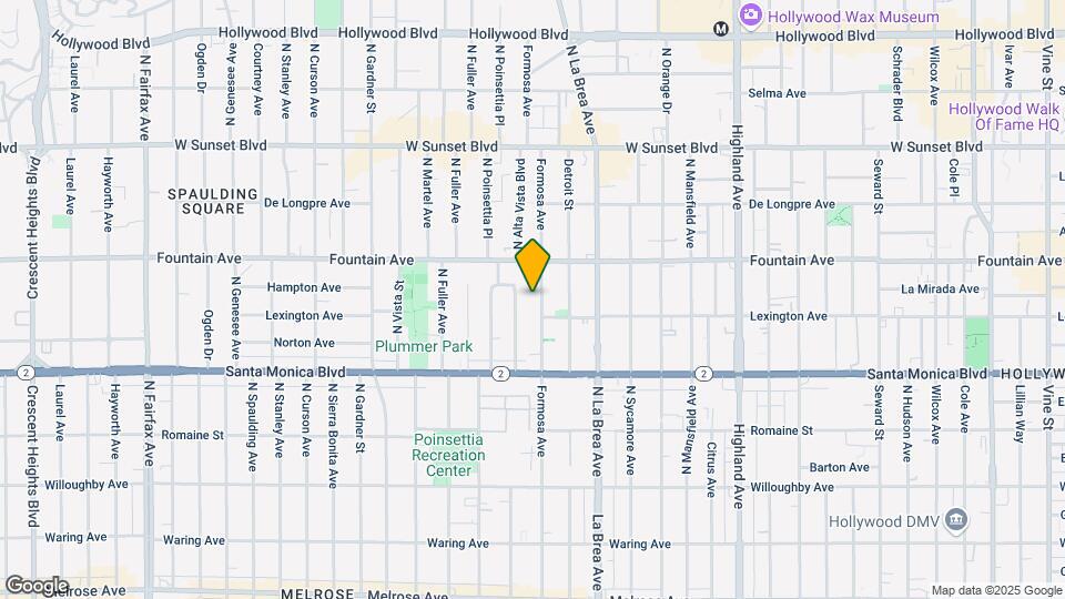 1217 N Formosa Ave Map and Location Details