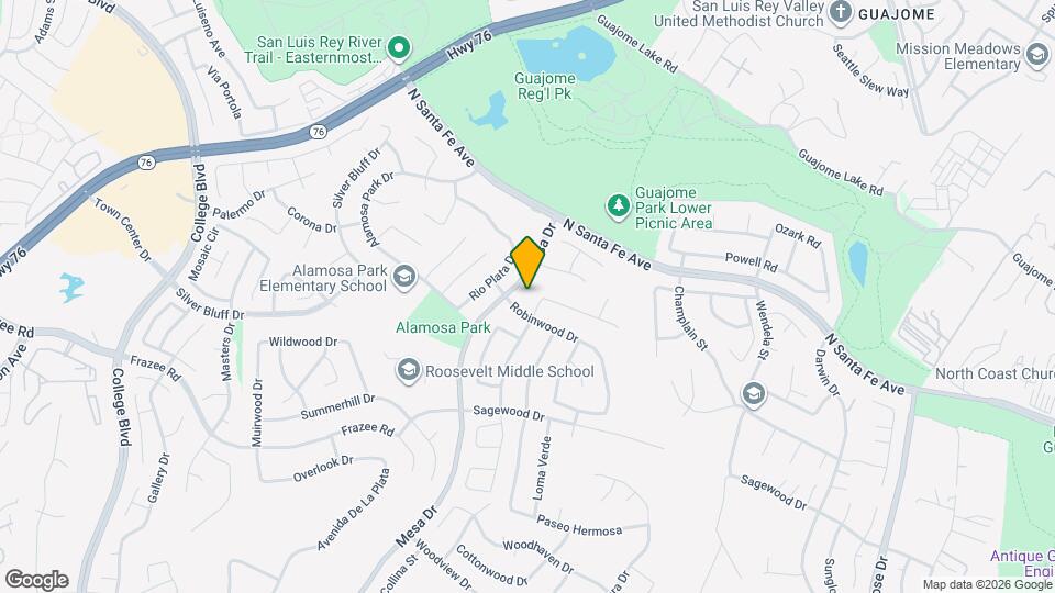 5280 Rosewood Dr Map and Location Details