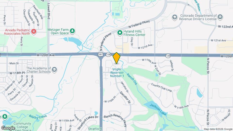 2845 W 119th Ave Map and Location Details