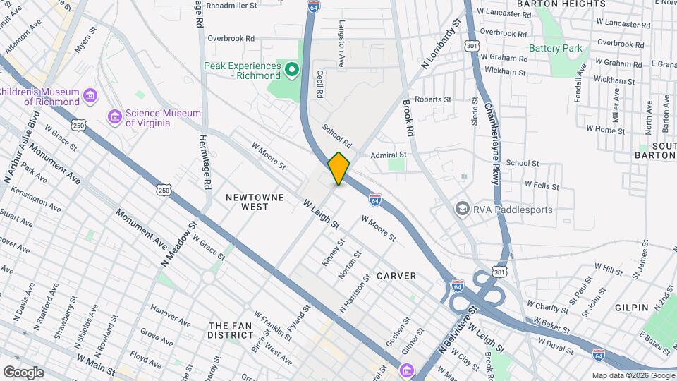 1129 N Lombardy St Map and Location Details