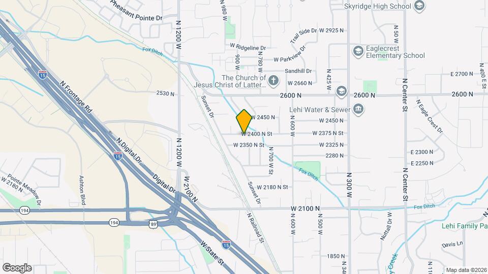 835 W 2400 N St Map and Location Details