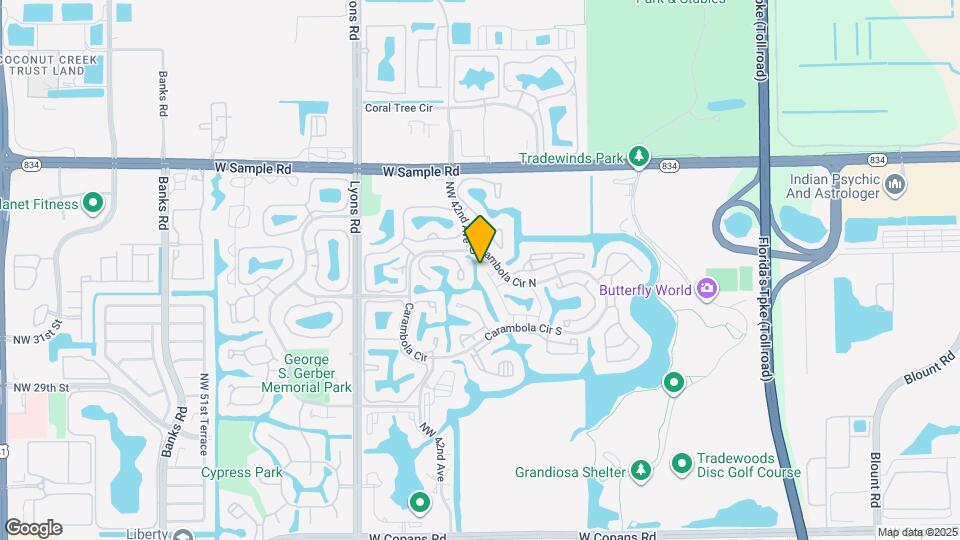 4543 Carambola Cir S Map and Location Details