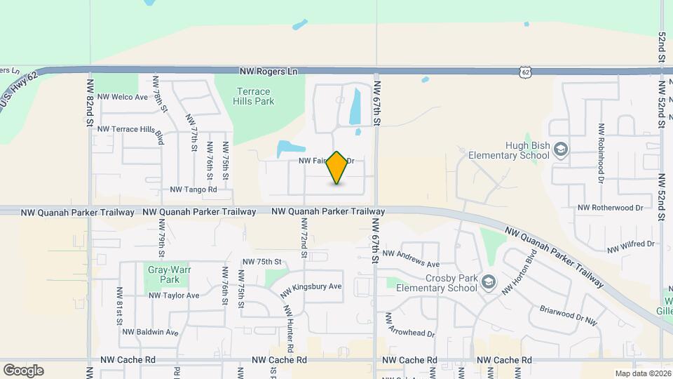 6813 NW Crestwood Dr Map and Location Details