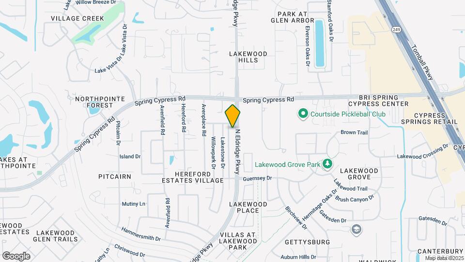 16415 N Eldridge Pkwy Map and Location Details