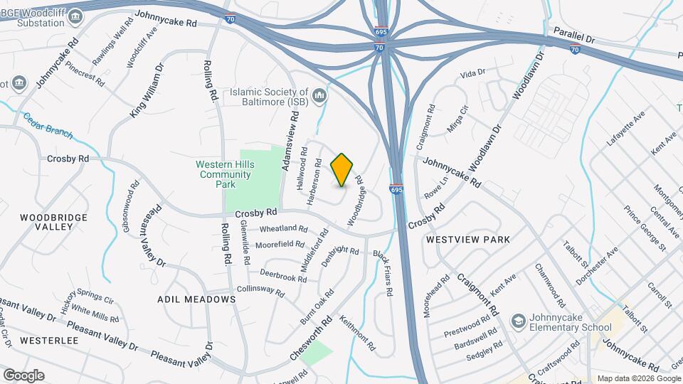 6521 Redgate Cir Map and Location Details