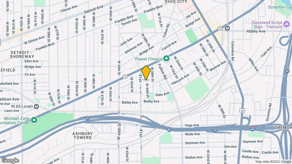 2089 W 41st St Map and Location Details