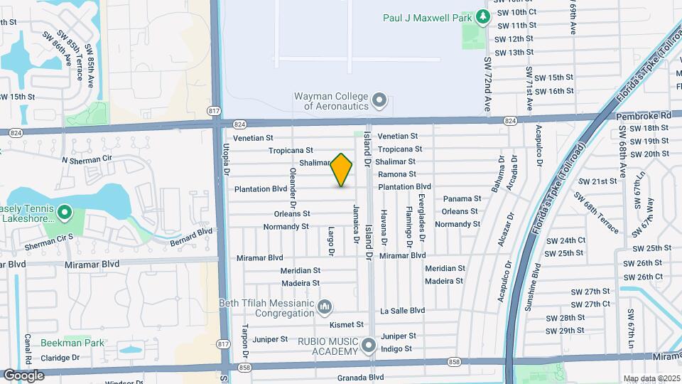 7762 Plantation Blvd Map and Location Details