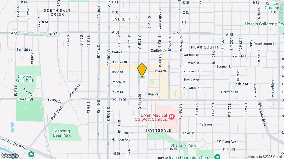 1312 Peach St Map and Location Details