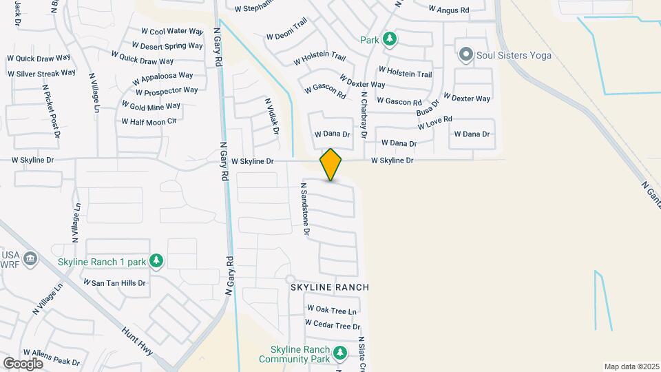 761 W Desert Hollow Dr Map and Location Details