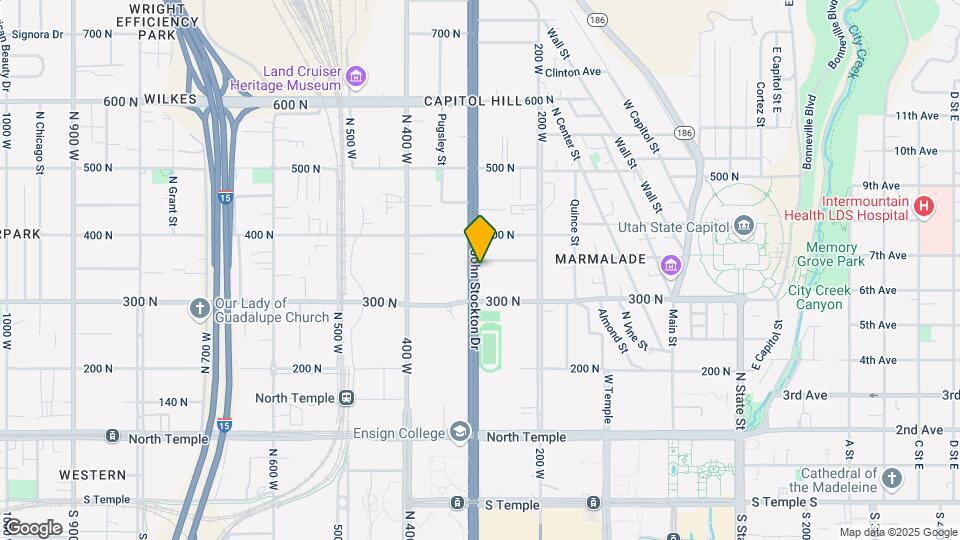 338 N 300 W Map and Location Details