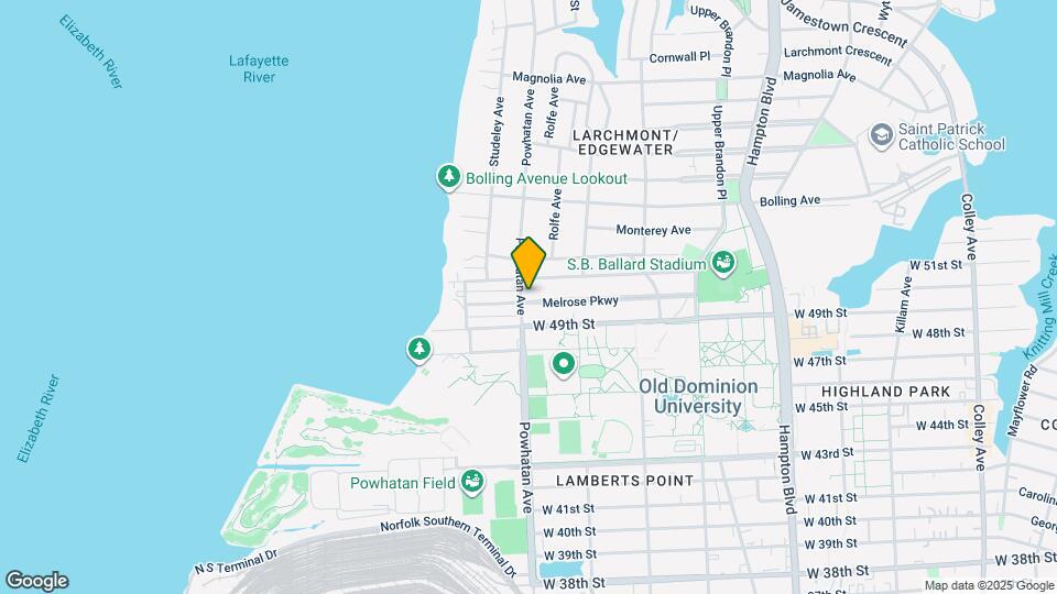 5000 Powhatan Ave Map and Location Details