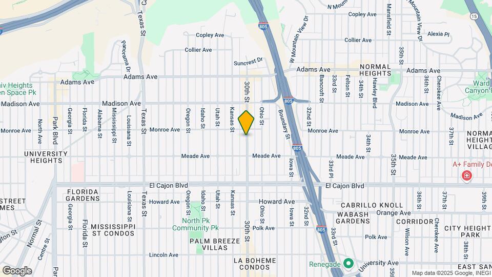 4468 30th St Map and Location Details