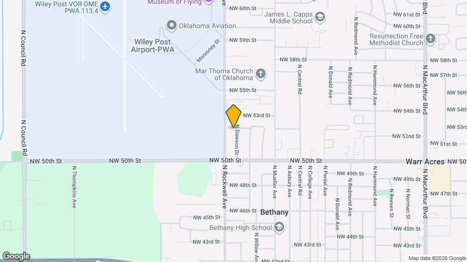 5213 N Dawson Dr Map and Location Details