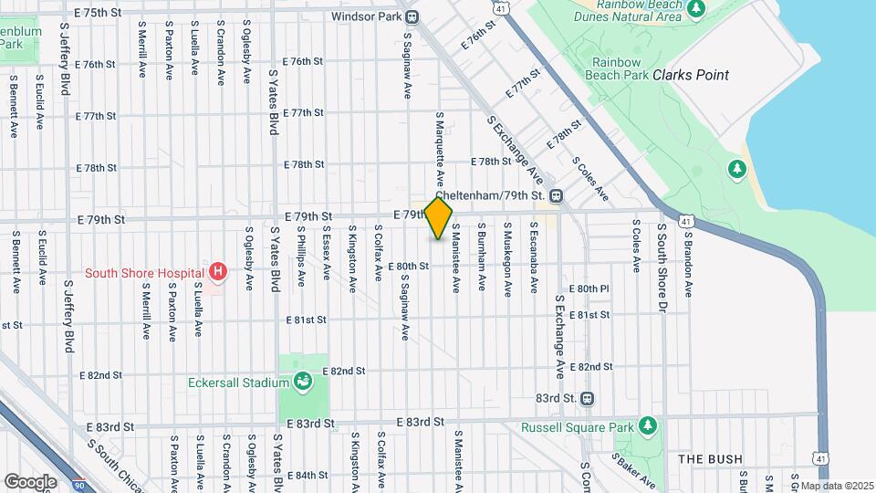 7937-7939 S Marquette Ave Mapa y Detalles de la Ubicación