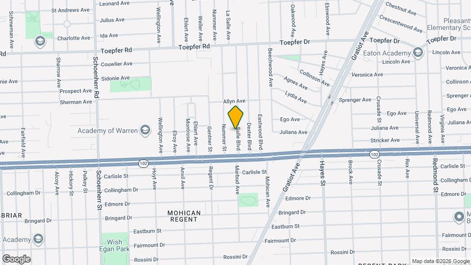 20957 La Salle Blvd Map and Location Details