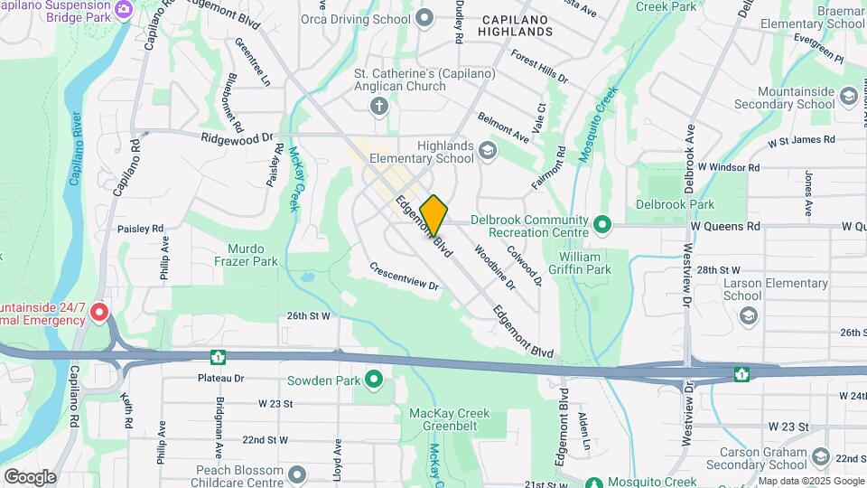 2895 Edgemont Blvd Map and Location Details
