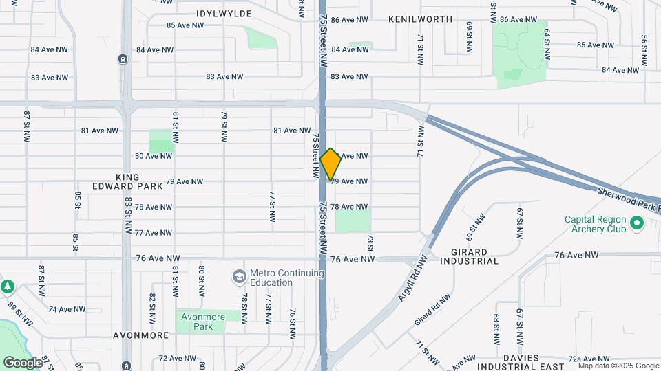 7429 79 Av NW Map and Location Details
