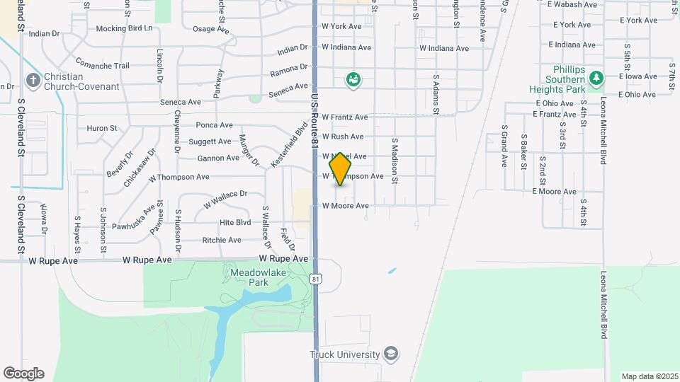 1621 S Jackson St Map and Location Details