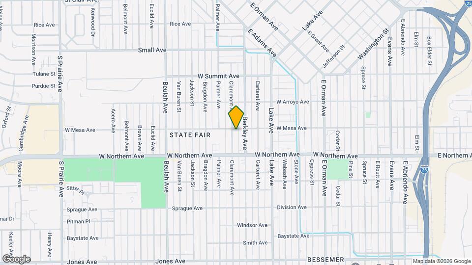 1206 Claremont Ave Map and Location Details