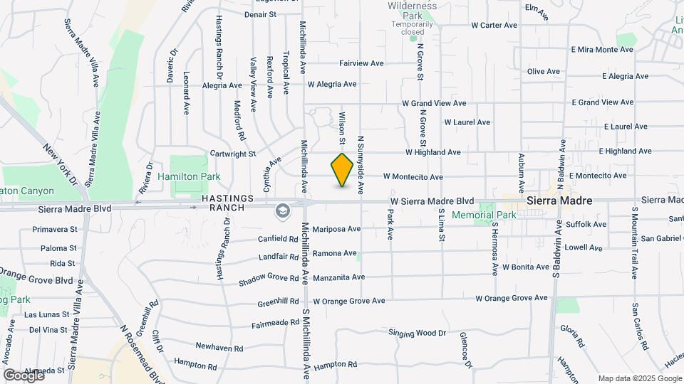633 W Sierra Madre Blvd Mapa y Detalles de la Ubicación