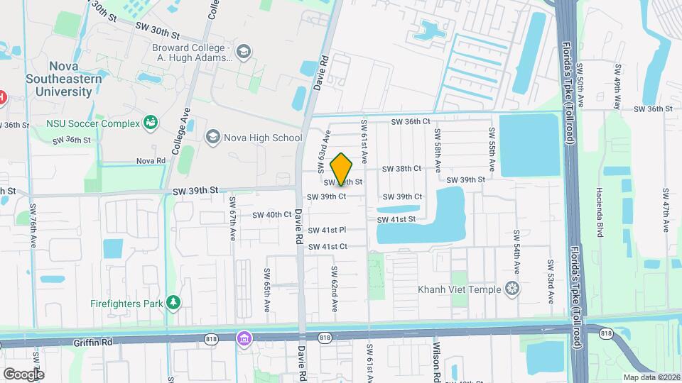6211 -6215 SW 39th Ct, Unit 1A Map and Location Details