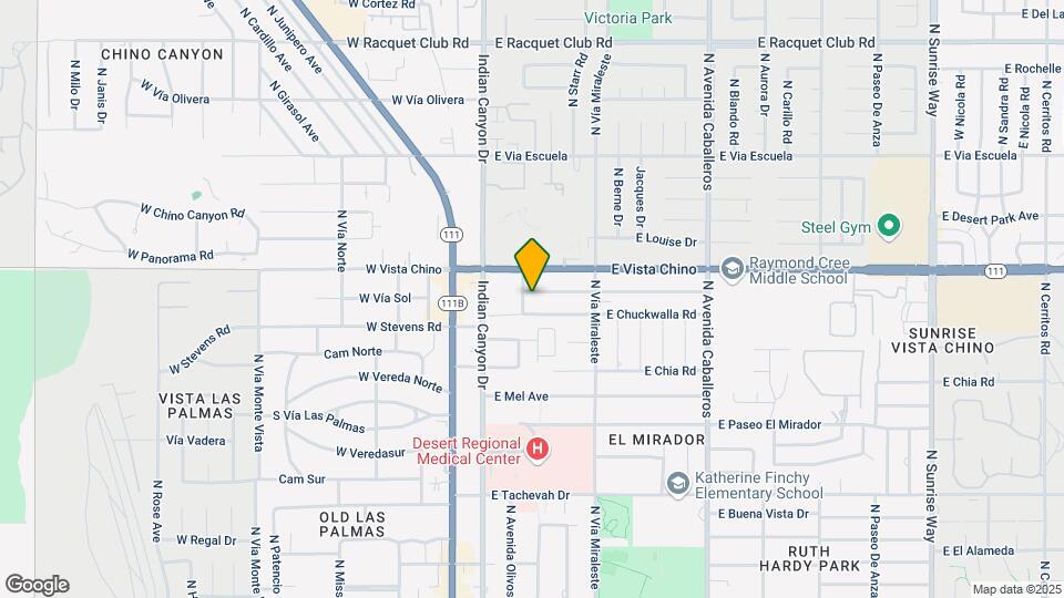 1540 N Chaparral Rd Mapa y Detalles de la Ubicación