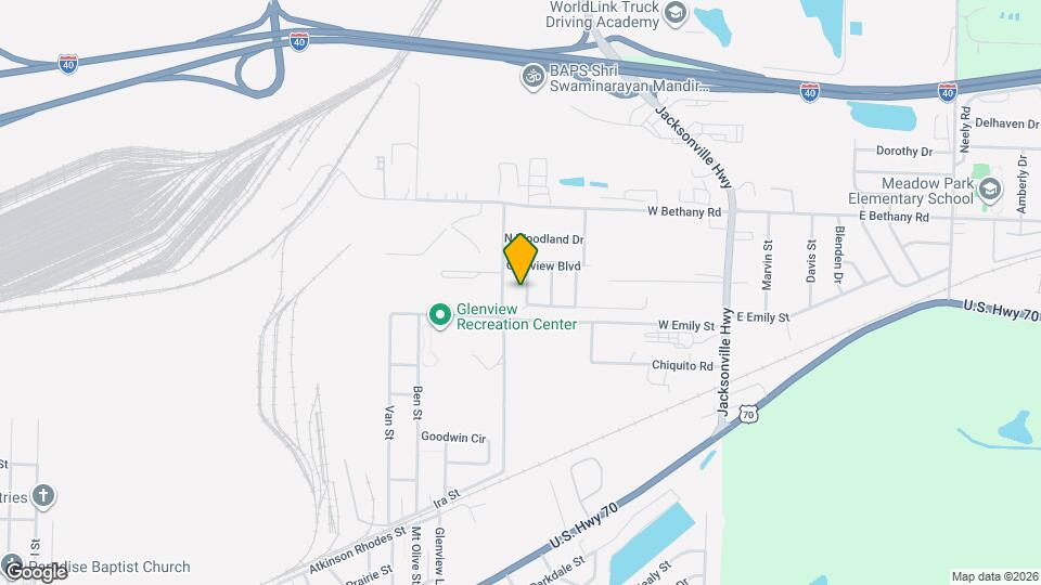 2107 Muldrow Dr Map and Location Details