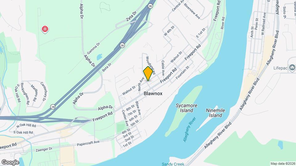 932 McKinley Ave Map and Location Details