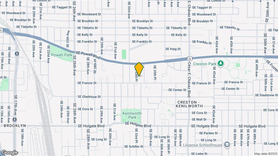 3828 SE 33rd Pl Map and Location Details